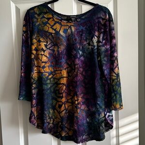 Karen Kane Multicolor Abstract Blouse